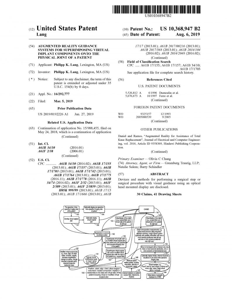 Patent 10368947 - onPoint Intellectual Property